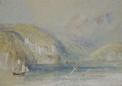 タンカービル近くのセーヌ川、1832年頃（ガッシュ、ペンと紙にインクが付いたトイレ） 作： Joseph Mallord William Turner